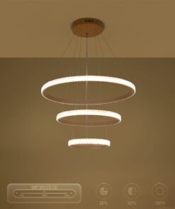kelvo® DIAMOND KLV-101-0238-V2 Κρεμαστό Φωτιστικό Οροφής LED 100W 10000lm 180° AC 220-240V IP20 Ρυθμιζόμενο Λευκό CCT με Χειριστήριο από 2700K έως 6000K Dimmable – Lumileds SMD Chip – Χρυσό Πλατίνα – Μ60 x Π60 x Υ60cm – 3 Χρόνια Εγγύηση