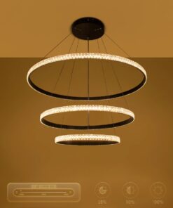 kelvo® DIAMOND KLV-101-0239 Κρεμαστό Φωτιστικό Οροφής LED 120W 12000lm 180° AC 220-240V IP20 Ρυθμιζόμενο Λευκό CCT με Χειριστήριο από 2700K έως 6000K Dimmable – Lumileds SMD Chip – Μαύρο Ματ – Μ80 x Π80 x Υ80cm – 3 Χρόνια Εγγύηση