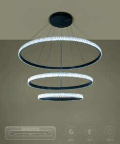 kelvo® DIAMOND KLV-101-0139-V2 Κρεμαστό Φωτιστικό Οροφής LED 120W 12000lm 180° AC 220-240V IP20 Ρυθμιζόμενο Λευκό CCT με Χειριστήριο από 2700K έως 6000K Dimmable – Lumileds SMD Chip – Μαύρο Ματ – Μ80 x Π80 x Υ80cm – 3 Χρόνια Εγγύηση