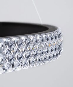 kelvo® DIAMOND KLV-101-0139-V2 Κρεμαστό Φωτιστικό Οροφής LED 120W 12000lm 180° AC 220-240V IP20 Ρυθμιζόμενο Λευκό CCT με Χειριστήριο από 2700K έως 6000K Dimmable – Lumileds SMD Chip – Μαύρο Ματ – Μ80 x Π80 x Υ80cm – 3 Χρόνια Εγγύηση