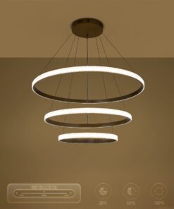 kelvo® DIAMOND KLV-101-0240-V2 Κρεμαστό Φωτιστικό Οροφής LED 120W 12000lm 180° AC 220-240V IP20 Ρυθμιζόμενο Λευκό CCT με Χειριστήριο από 2700K έως 6000K Dimmable – Lumileds SMD Chip – Χρυσό Πλατίνα – Μ80 x Π80 x Υ80cm – 3 Χρόνια Εγγύηση