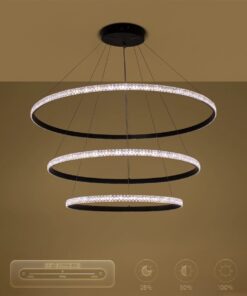 kelvo® DIAMOND KLV-101-0241 Κρεμαστό Φωτιστικό Οροφής LED 150W 15000lm 180° AC 220-240V IP20 Ρυθμιζόμενο Λευκό CCT με Χειριστήριο από 2700K έως 6000K Dimmable – Lumileds SMD Chip – Μαύρο Ματ – Μ100 x Π100 x Υ100cm – 3 Χρόνια Εγγύηση