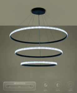 kelvo® DIAMOND KLV-101-0241 Κρεμαστό Φωτιστικό Οροφής LED 150W 15000lm 180° AC 220-240V IP20 Ρυθμιζόμενο Λευκό CCT με Χειριστήριο από 2700K έως 6000K Dimmable – Lumileds SMD Chip – Μαύρο Ματ – Μ100 x Π100 x Υ100cm – 3 Χρόνια Εγγύηση