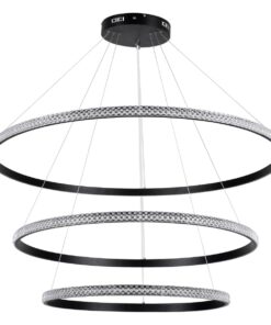 kelvo® DIAMOND KLV-101-0241 Κρεμαστό Φωτιστικό Οροφής LED 150W 15000lm 180° AC 220-240V IP20 Ρυθμιζόμενο Λευκό CCT με Χειριστήριο από 2700K έως 6000K Dimmable – Lumileds SMD Chip – Μαύρο Ματ – Μ100 x Π100 x Υ100cm – 3 Χρόνια Εγγύηση