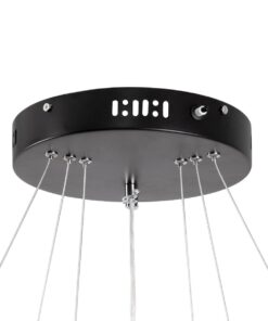 kelvo® DIAMOND KLV-101-0241 Κρεμαστό Φωτιστικό Οροφής LED 150W 15000lm 180° AC 220-240V IP20 Ρυθμιζόμενο Λευκό CCT με Χειριστήριο από 2700K έως 6000K Dimmable – Lumileds SMD Chip – Μαύρο Ματ – Μ100 x Π100 x Υ100cm – 3 Χρόνια Εγγύηση