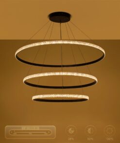 kelvo® DIAMOND KLV-101-0241-V2 Κρεμαστό Φωτιστικό Οροφής LED 150W 15000lm 180° AC 220-240V IP20 Ρυθμιζόμενο Λευκό CCT με Χειριστήριο από 2700K έως 6000K Dimmable – Lumileds SMD Chip – Μαύρο Ματ – Μ100 x Π100 x Υ100cm – 3 Χρόνια Εγγύηση