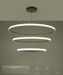 kelvo® DIAMOND KLV-101-0242-V2 Κρεμαστό Φωτιστικό Οροφής LED 150W 15000lm 180° AC 220-240V IP20 Ρυθμιζόμενο Λευκό CCT με Χειριστήριο από 2700K έως 6000K Dimmable – Lumileds SMD Chip – Χρυσό Πλατίνα – Μ100 x Π100 x Υ100cm – 3 Χρόνια Εγγύηση