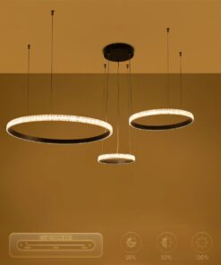 kelvo® DIAMOND KLV-101-0243 Κρεμαστό Φωτιστικό Οροφής LED 100W 10000lm 180° AC 220-240V IP20 Ρυθμιζόμενο Λευκό CCT με Χειριστήριο από 2700K έως 6000K Dimmable – Lumileds SMD Chip – Μαύρο Ματ – Μ110 x Π110 x Υ60cm – 3 Χρόνια Εγγύηση