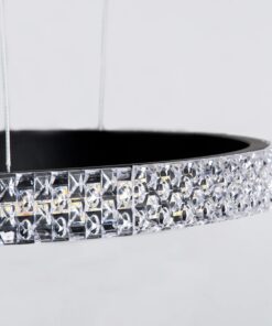 kelvo® DIAMOND KLV-101-0243 Κρεμαστό Φωτιστικό Οροφής LED 100W 10000lm 180° AC 220-240V IP20 Ρυθμιζόμενο Λευκό CCT με Χειριστήριο από 2700K έως 6000K Dimmable – Lumileds SMD Chip – Μαύρο Ματ – Μ110 x Π110 x Υ60cm – 3 Χρόνια Εγγύηση
