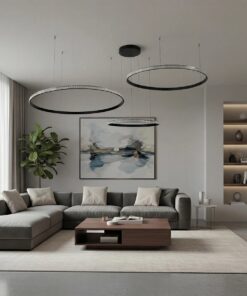 kelvo® DIAMOND KLV-101-0245 Κρεμαστό Φωτιστικό Οροφής LED 150W 15000lm 180° AC 220-240V IP20 Ρυθμιζόμενο Λευκό CCT με Χειριστήριο από 2700K έως 6000K Dimmable – Lumileds SMD Chip – Μαύρο Ματ – Μ170 x Π170 x Υ60cm – 3 Χρόνια Εγγύηση
