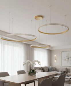 kelvo® DIAMOND KLV-101-0246 Κρεμαστό Φωτιστικό Οροφής LED 150W 15000lm 180° AC 220-240V IP20 Ρυθμιζόμενο Λευκό CCT με Χειριστήριο από 2700K έως 6000K Dimmable – Lumileds SMD Chip – Χρυσό Πλατίνα – Μ170 x Π170 x Υ60cm – 3 Χρόνια Εγγύηση