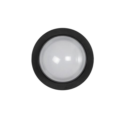 kelvo® NEXA KLV-101-0248 Φωτιστικό Τοίχου / Απλίκα LED 6W 600lm 180° AC 220-240V Αδιάβροχο IP65 Θερμό Λευκό 2700K – Sanan SMD Chip & TÜV SÜD Driver – Μαύρο Ματ – Μ11 x Π8.5 x Υ11cm – 5 Χρόνια Εγγύηση