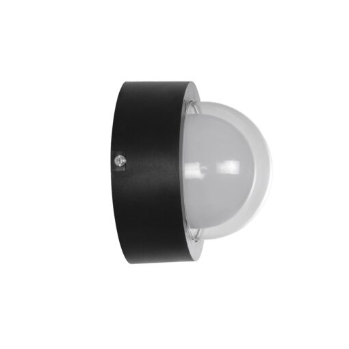 kelvo® NEXA KLV-101-0248 Φωτιστικό Τοίχου / Απλίκα LED 6W 600lm 180° AC 220-240V Αδιάβροχο IP65 Θερμό Λευκό 2700K – Sanan SMD Chip & TÜV SÜD Driver – Μαύρο Ματ – Μ11 x Π8.5 x Υ11cm – 5 Χρόνια Εγγύηση