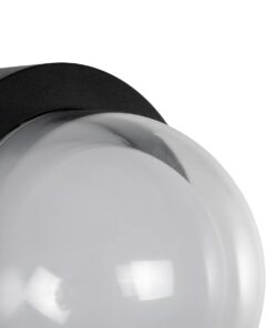 kelvo® NEXA KLV-101-0249 Φωτιστικό Τοίχου / Απλίκα LED 6W 360lm 180° AC 220-240V Αδιάβροχο IP65 Μπλε – Sanan SMD Chip & TÜV SÜD Driver – Μαύρο Ματ – Μ11 x Π8.5 x Υ11cm – 5 Χρόνια Εγγύηση