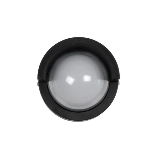 kelvo® NEXA KLV-101-0252 Φωτιστικό Τοίχου / Απλίκα LED 6W 600lm 180° AC 220-240V Αδιάβροχο IP65 Θερμό Λευκό 2700K – Sanan SMD Chip & TÜV SÜD Driver – Μαύρο Ματ – Μ11 x Π9 x Υ11cm – 5 Χρόνια Εγγύηση