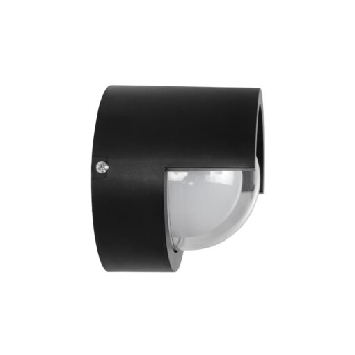kelvo® NEXA KLV-101-0252 Φωτιστικό Τοίχου / Απλίκα LED 6W 600lm 180° AC 220-240V Αδιάβροχο IP65 Θερμό Λευκό 2700K – Sanan SMD Chip & TÜV SÜD Driver – Μαύρο Ματ – Μ11 x Π9 x Υ11cm – 5 Χρόνια Εγγύηση