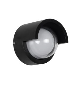 kelvo® NEXA KLV-101-0253 Φωτιστικό Τοίχου / Απλίκα LED 6W 360lm 180° AC 220-240V Αδιάβροχο IP65 Μπλε – Sanan SMD Chip & TÜV SÜD Driver – Μαύρο Ματ – Μ11 x Π9 x Υ11cm – 5 Χρόνια Εγγύηση