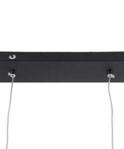 kelvo® LINARIA KLV-101-0258 Κρεμαστό Φωτιστικό Οροφής LED 72W 7200lm 180° AC 220-240V IP20 Ρυθμιζόμενο Λευκό CCT με Χειριστήριο από 2700K έως 6000K Dimmable – Lumileds SMD Chip – Μαύρο Ματ – Μ130 x Π4 x Υ25cm – 3 Χρόνια Εγγύηση