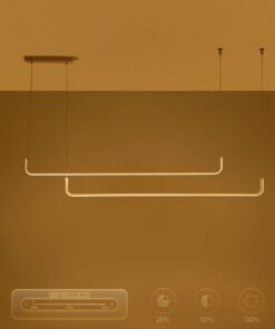 kelvo® LINARIA KLV-101-0259 Κρεμαστό Φωτιστικό Οροφής LED 72W 7200lm 180° AC 220-240V IP20 Ρυθμιζόμενο Λευκό CCT με Χειριστήριο από 2700K έως 6000K Dimmable – Lumileds SMD Chip – Λευκό Ματ – Μ130 x Π4 x Υ25cm – 3 Χρόνια Εγγύηση