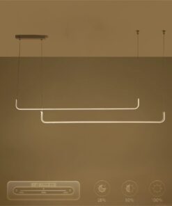kelvo® LINARIA KLV-101-0259-V2 Κρεμαστό Φωτιστικό Οροφής LED 72W 7200lm 180° AC 220-240V IP20 Ρυθμιζόμενο Λευκό CCT με Χειριστήριο από 2700K έως 6000K Dimmable – Lumileds SMD Chip – Λευκό Ματ – Μ220 x Π4 x Υ25cm – 3 Χρόνια Εγγύηση