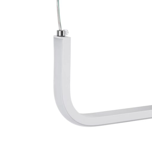 kelvo® LINARIA KLV-101-0259-V2 Κρεμαστό Φωτιστικό Οροφής LED 72W 7200lm 180° AC 220-240V IP20 Ρυθμιζόμενο Λευκό CCT με Χειριστήριο από 2700K έως 6000K Dimmable – Lumileds SMD Chip – Λευκό Ματ – Μ220 x Π4 x Υ25cm – 3 Χρόνια Εγγύηση