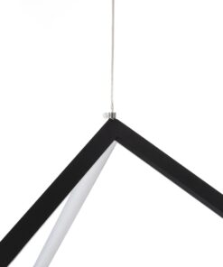 kelvo® KIBOO KLV-101-0261 Κρεμαστό Φωτιστικό Οροφής LED 36W 3600lm 360° AC 220-240V IP20 Ρυθμιζόμενο Λευκό CCT με Χειριστήριο από 2700K έως 6000K Dimmable – Lumileds SMD Chip – Μαύρο Ματ – Μ40 x Π40 x Υ40cm – 3 Χρόνια Εγγύηση