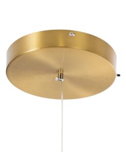 kelvo® KIBOO KLV-101-0262 Κρεμαστό Φωτιστικό Οροφής LED 36W 3600lm 360° AC 220-240V IP20 Ρυθμιζόμενο Λευκό CCT με Χειριστήριο από 2700K έως 6000K Dimmable – Lumileds SMD Chip – Χρυσό Πλατίνα – Μ40 x Π40 x Υ40cm – 3 Χρόνια Εγγύηση