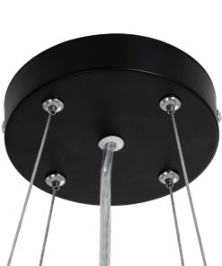 kelvo® BARCHETTA KLV-101-0265 Κρεμαστό Φωτιστικό Οροφής LED 72W 7200lm 120° AC 220-240V IP20 Ρυθμιζόμενο Λευκό CCT με Χειριστήριο από 2700K έως 6000K Dimmable – Lumileds SMD Chip – Μαύρο Ματ – Μ48 x Π48 x Υ8.2cm – 3 Χρόνια Εγγύηση