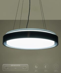 kelvo® BARCHETTA KLV-101-0265 Κρεμαστό Φωτιστικό Οροφής LED 72W 7200lm 120° AC 220-240V IP20 Ρυθμιζόμενο Λευκό CCT με Χειριστήριο από 2700K έως 6000K Dimmable – Lumileds SMD Chip – Μαύρο Ματ – Μ48 x Π48 x Υ8.2cm – 3 Χρόνια Εγγύηση