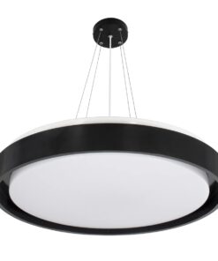 kelvo® BARCHETTA KLV-101-0265 Κρεμαστό Φωτιστικό Οροφής LED 72W 7200lm 120° AC 220-240V IP20 Ρυθμιζόμενο Λευκό CCT με Χειριστήριο από 2700K έως 6000K Dimmable – Lumileds SMD Chip – Μαύρο Ματ – Μ48 x Π48 x Υ8.2cm – 3 Χρόνια Εγγύηση