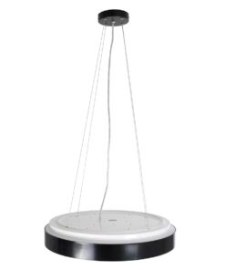 kelvo® BARCHETTA KLV-101-0265 Κρεμαστό Φωτιστικό Οροφής LED 72W 7200lm 120° AC 220-240V IP20 Ρυθμιζόμενο Λευκό CCT με Χειριστήριο από 2700K έως 6000K Dimmable – Lumileds SMD Chip – Μαύρο Ματ – Μ48 x Π48 x Υ8.2cm – 3 Χρόνια Εγγύηση