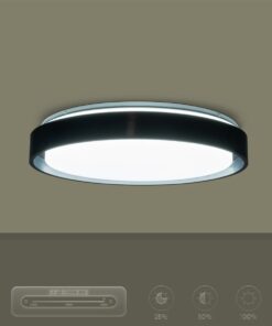 kelvo® BARCHETTA KLV-101-0265-V2 Φωτιστικό Οροφής LED 72W 7200lm 120° AC 220-240V IP20 Ρυθμιζόμενο Λευκό CCT με Χειριστήριο από 2700K έως 6000K Dimmable – Lumileds SMD Chip – Μαύρο Ματ – Μ48 x Π48 x Υ8.2cm – 3 Χρόνια Εγγύηση