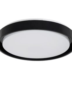 kelvo® BARCHETTA KLV-101-0265-V2 Φωτιστικό Οροφής LED 72W 7200lm 120° AC 220-240V IP20 Ρυθμιζόμενο Λευκό CCT με Χειριστήριο από 2700K έως 6000K Dimmable – Lumileds SMD Chip – Μαύρο Ματ – Μ48 x Π48 x Υ8.2cm – 3 Χρόνια Εγγύηση
