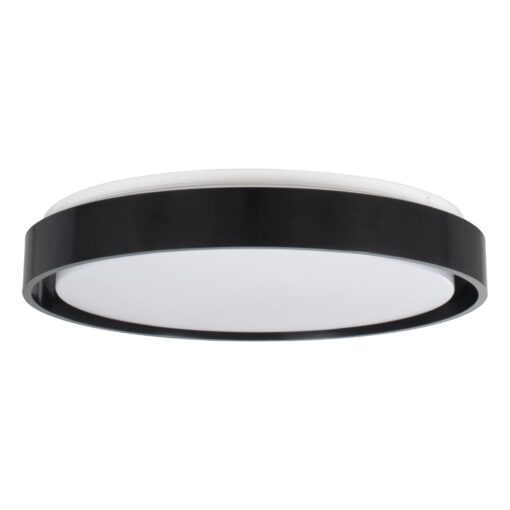 kelvo® BARCHETTA KLV-101-0265-V2 Φωτιστικό Οροφής LED 72W 7200lm 120° AC 220-240V IP20 Ρυθμιζόμενο Λευκό CCT με Χειριστήριο από 2700K έως 6000K Dimmable – Lumileds SMD Chip – Μαύρο Ματ – Μ48 x Π48 x Υ8.2cm – 3 Χρόνια Εγγύηση