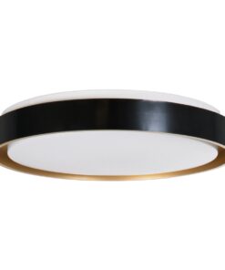 kelvo® BARCHETTA KLV-101-0266 Κρεμαστό Φωτιστικό Οροφής LED 72W 7200lm 120° AC 220-240V IP20 Ρυθμιζόμενο Λευκό CCT με Χειριστήριο από 2700K έως 6000K Dimmable – Lumileds SMD Chip – Μαύρο & Σαμπανιζέ Χρυσό Ματ – Μ48 x Π48 x Υ8.2cm – 3 Χρόνια Εγγύηση