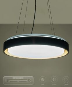 kelvo® BARCHETTA KLV-101-0266 Κρεμαστό Φωτιστικό Οροφής LED 72W 7200lm 120° AC 220-240V IP20 Ρυθμιζόμενο Λευκό CCT με Χειριστήριο από 2700K έως 6000K Dimmable – Lumileds SMD Chip – Μαύρο & Σαμπανιζέ Χρυσό Ματ – Μ48 x Π48 x Υ8.2cm – 3 Χρόνια Εγγύηση