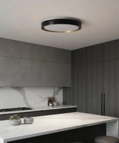 kelvo® BARCHETTA KLV-101-0266-V2 Φωτιστικό Οροφής LED 72W 7200lm 120° AC 220-240V IP20 Ρυθμιζόμενο Λευκό CCT με Χειριστήριο από 2700K έως 6000K Dimmable – Lumileds SMD Chip – Μαύρο & Σαμπανιζέ Χρυσό Ματ – Μ48 x Π48 x Υ8.2cm – 3 Χρόνια Εγγύηση