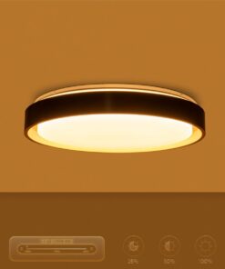 kelvo® BARCHETTA KLV-101-0266-V2 Φωτιστικό Οροφής LED 72W 7200lm 120° AC 220-240V IP20 Ρυθμιζόμενο Λευκό CCT με Χειριστήριο από 2700K έως 6000K Dimmable – Lumileds SMD Chip – Μαύρο & Σαμπανιζέ Χρυσό Ματ – Μ48 x Π48 x Υ8.2cm – 3 Χρόνια Εγγύηση