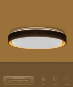 kelvo® BARCHETTA KLV-101-0266-V2 Φωτιστικό Οροφής LED 72W 7200lm 120° AC 220-240V IP20 Ρυθμιζόμενο Λευκό CCT με Χειριστήριο από 2700K έως 6000K Dimmable – Lumileds SMD Chip – Μαύρο & Σαμπανιζέ Χρυσό Ματ – Μ48 x Π48 x Υ8.2cm – 3 Χρόνια Εγγύηση