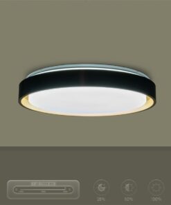 kelvo® BARCHETTA KLV-101-0266-V2 Φωτιστικό Οροφής LED 72W 7200lm 120° AC 220-240V IP20 Ρυθμιζόμενο Λευκό CCT με Χειριστήριο από 2700K έως 6000K Dimmable – Lumileds SMD Chip – Μαύρο & Σαμπανιζέ Χρυσό Ματ – Μ48 x Π48 x Υ8.2cm – 3 Χρόνια Εγγύηση