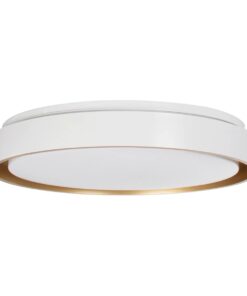 kelvo® BARCHETTA KLV-101-0267 Κρεμαστό Φωτιστικό Οροφής LED 72W 7200lm 120° AC 220-240V IP20 Ρυθμιζόμενο Λευκό CCT με Χειριστήριο από 2700K έως 6000K Dimmable – Lumileds SMD Chip – Λευκό & Σαμπανιζέ Χρυσό Ματ – Μ48 x Π48 x Υ8.2cm – 3 Χρόνια Εγγύηση
