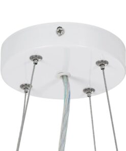 kelvo® BARCHETTA KLV-101-0267 Κρεμαστό Φωτιστικό Οροφής LED 72W 7200lm 120° AC 220-240V IP20 Ρυθμιζόμενο Λευκό CCT με Χειριστήριο από 2700K έως 6000K Dimmable – Lumileds SMD Chip – Λευκό & Σαμπανιζέ Χρυσό Ματ – Μ48 x Π48 x Υ8.2cm – 3 Χρόνια Εγγύηση