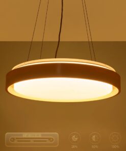 kelvo® BARCHETTA KLV-101-0267 Κρεμαστό Φωτιστικό Οροφής LED 72W 7200lm 120° AC 220-240V IP20 Ρυθμιζόμενο Λευκό CCT με Χειριστήριο από 2700K έως 6000K Dimmable – Lumileds SMD Chip – Λευκό & Σαμπανιζέ Χρυσό Ματ – Μ48 x Π48 x Υ8.2cm – 3 Χρόνια Εγγύηση