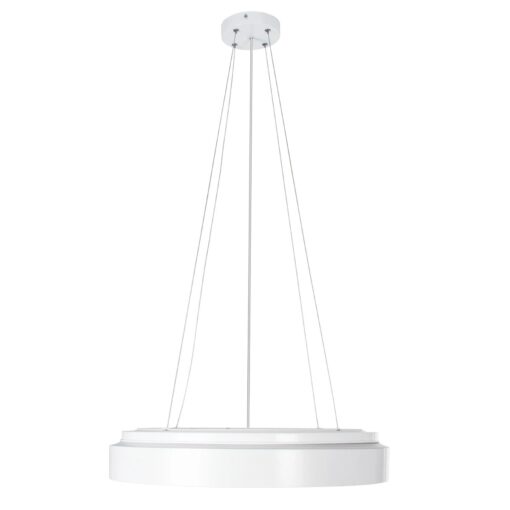 kelvo® BARCHETTA KLV-101-0267 Κρεμαστό Φωτιστικό Οροφής LED 72W 7200lm 120° AC 220-240V IP20 Ρυθμιζόμενο Λευκό CCT με Χειριστήριο από 2700K έως 6000K Dimmable – Lumileds SMD Chip – Λευκό & Σαμπανιζέ Χρυσό Ματ – Μ48 x Π48 x Υ8.2cm – 3 Χρόνια Εγγύηση