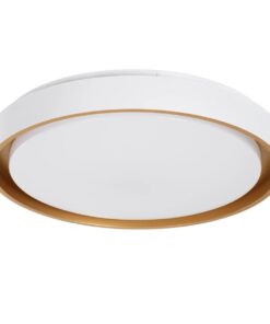 kelvo® BARCHETTA KLV-101-0267-V2 Φωτιστικό Οροφής LED 72W 7200lm 120° AC 220-240V IP20 Ρυθμιζόμενο Λευκό CCT με Χειριστήριο από 2700K έως 6000K Dimmable – Lumileds SMD Chip – Λευκό & Σαμπανιζέ Χρυσό Ματ – Μ48 x Π48 x Υ8.2cm – 3 Χρόνια Εγγύηση
