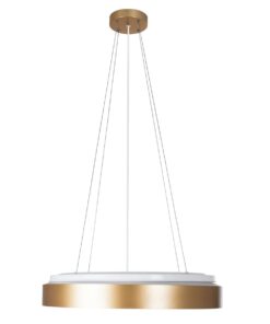 kelvo® BARCHETTA KLV-101-0268 Κρεμαστό Φωτιστικό Οροφής LED 72W 7200lm 120° AC 220-240V IP20 Ρυθμιζόμενο Λευκό CCT με Χειριστήριο από 2700K έως 6000K Dimmable – Lumileds SMD Chip – Σαμπανιζέ Χρυσό Ματ – Μ48 x Π48 x Υ8.2cm – 3 Χρόνια Εγγύηση