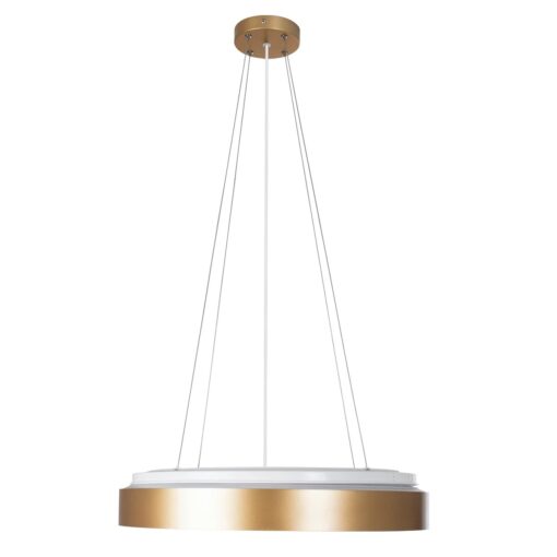 kelvo® BARCHETTA KLV-101-0268 Κρεμαστό Φωτιστικό Οροφής LED 72W 7200lm 120° AC 220-240V IP20 Ρυθμιζόμενο Λευκό CCT με Χειριστήριο από 2700K έως 6000K Dimmable – Lumileds SMD Chip – Σαμπανιζέ Χρυσό Ματ – Μ48 x Π48 x Υ8.2cm – 3 Χρόνια Εγγύηση