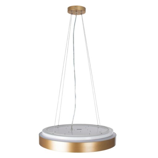 kelvo® BARCHETTA KLV-101-0268 Κρεμαστό Φωτιστικό Οροφής LED 72W 7200lm 120° AC 220-240V IP20 Ρυθμιζόμενο Λευκό CCT με Χειριστήριο από 2700K έως 6000K Dimmable – Lumileds SMD Chip – Σαμπανιζέ Χρυσό Ματ – Μ48 x Π48 x Υ8.2cm – 3 Χρόνια Εγγύηση