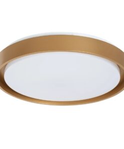 kelvo® BARCHETTA KLV-101-0268-V2 Φωτιστικό Οροφής LED 72W 7200lm 120° AC 220-240V IP20 Ρυθμιζόμενο Λευκό CCT με Χειριστήριο από 2700K έως 6000K Dimmable – Lumileds SMD Chip – Σαμπανιζέ Χρυσό Ματ – Μ48 x Π48 x Υ8.2cm – 3 Χρόνια Εγγύηση