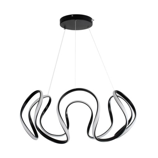 kelvo® TARANTULA KLV-101-0269 Κρεμαστό Φωτιστικό Οροφής LED 120W 12000lm 360° AC 220-240V IP20 Ρυθμιζόμενο Λευκό CCT με Χειριστήριο από 2700K έως 6000K Dimmable – Lumileds SMD Chip – Μαύρο Ματ – Μ78 x Π78 x Υ31.5cm – 3 Χρόνια Εγγύηση